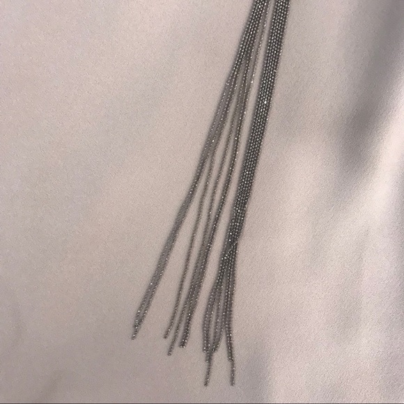 Brunello Cucinelli Silk Crepe Long Skirt W Monili - Picture 3 of 5